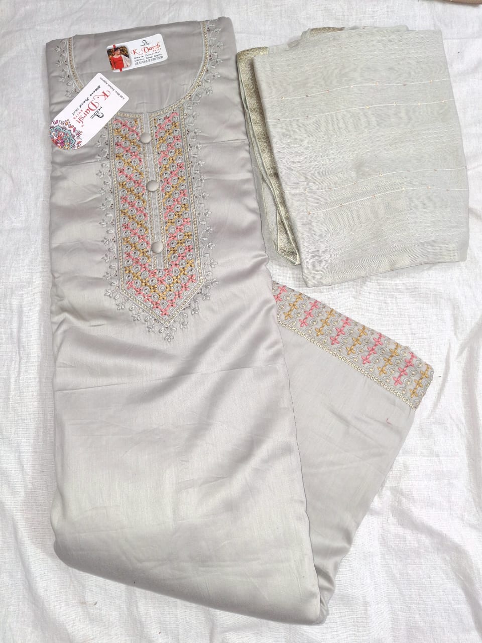 š Elegant Jam Cotton Unstitched Suit Set Collection