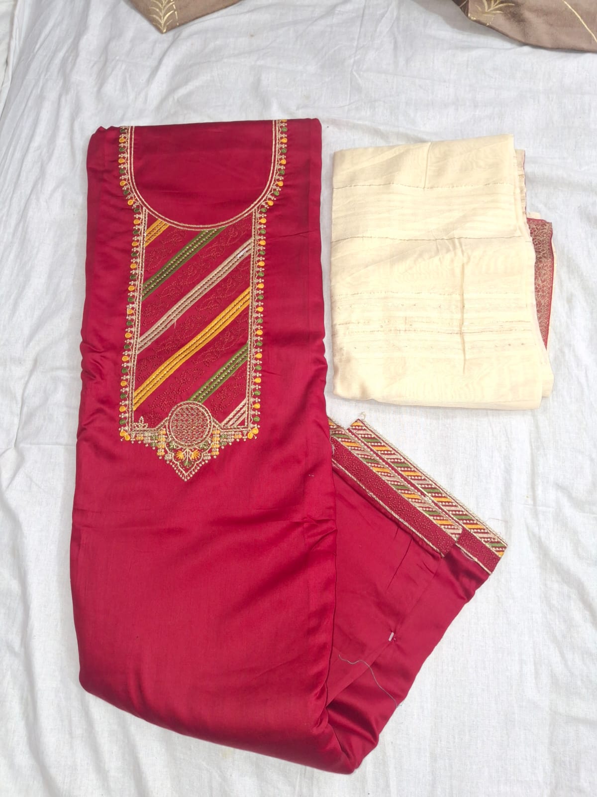 š Elegant Jam Cotton Unstitched Suit Set Collection