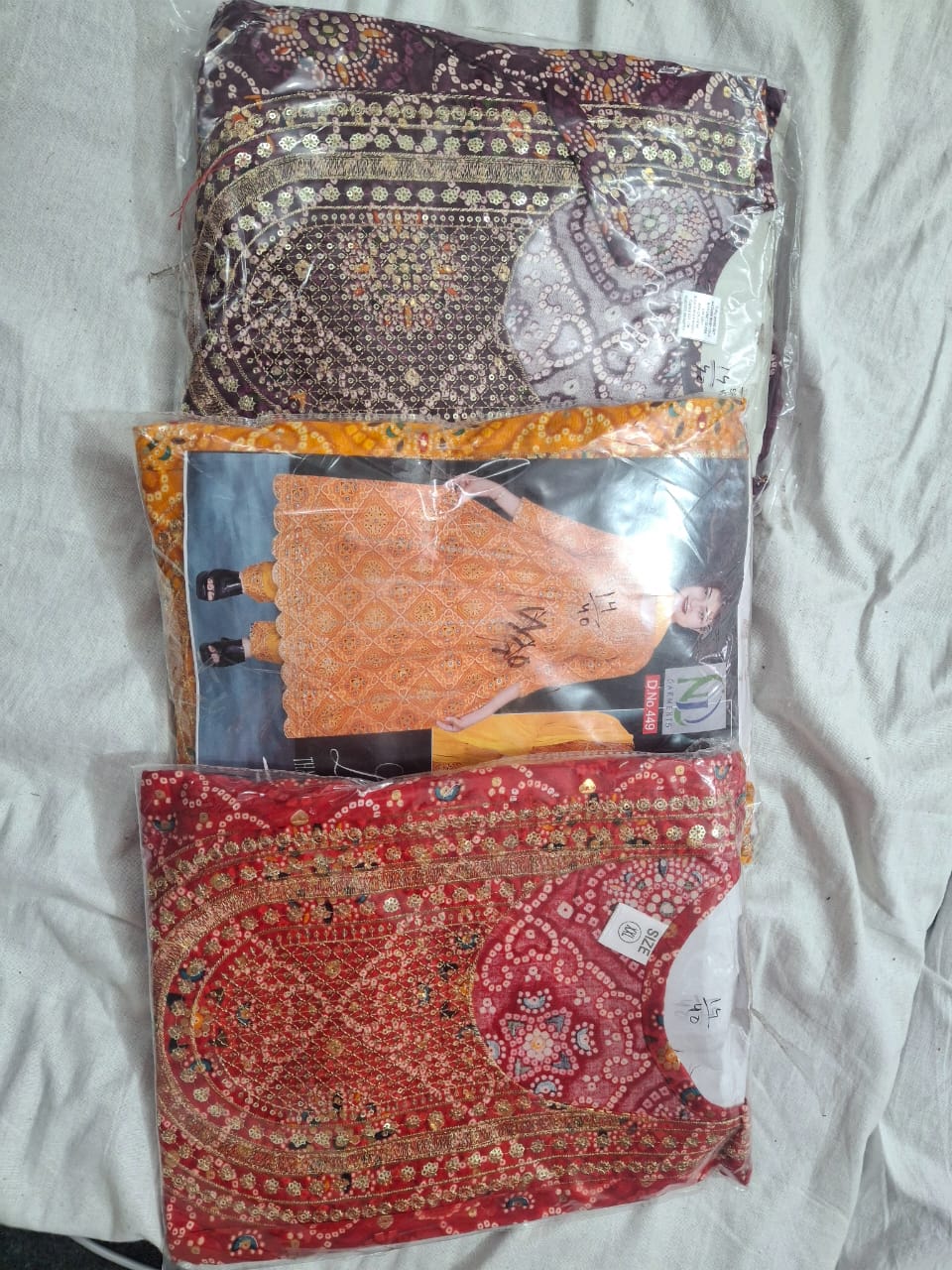 ✨Bandhani Free Size Suit Set with Embroidery ✨