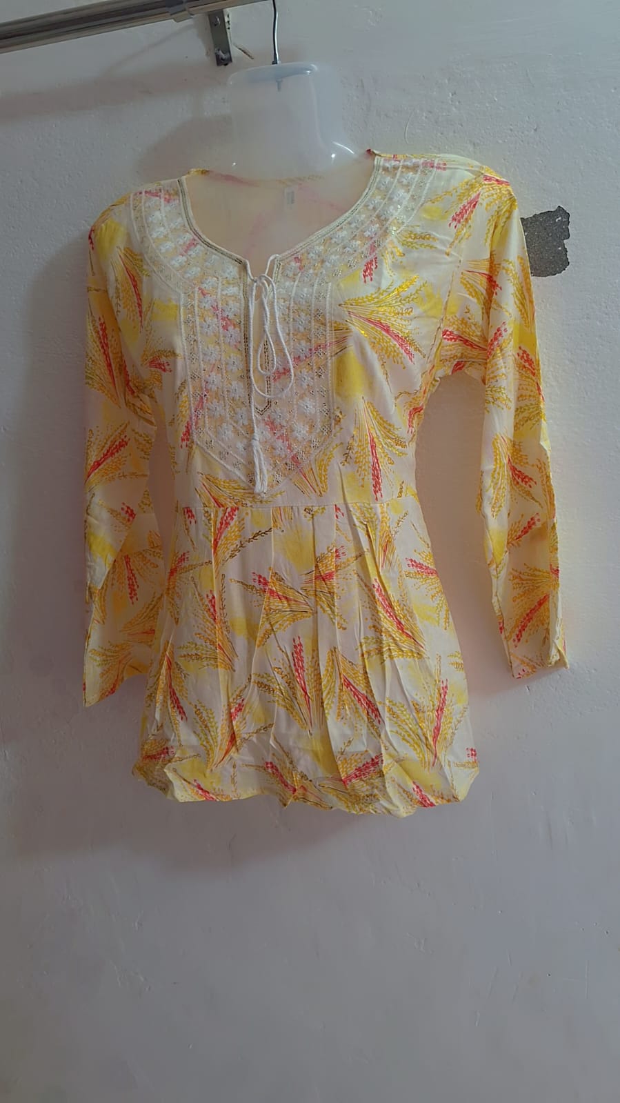 Floral Printed Cotton Kurti – Multiple Colors