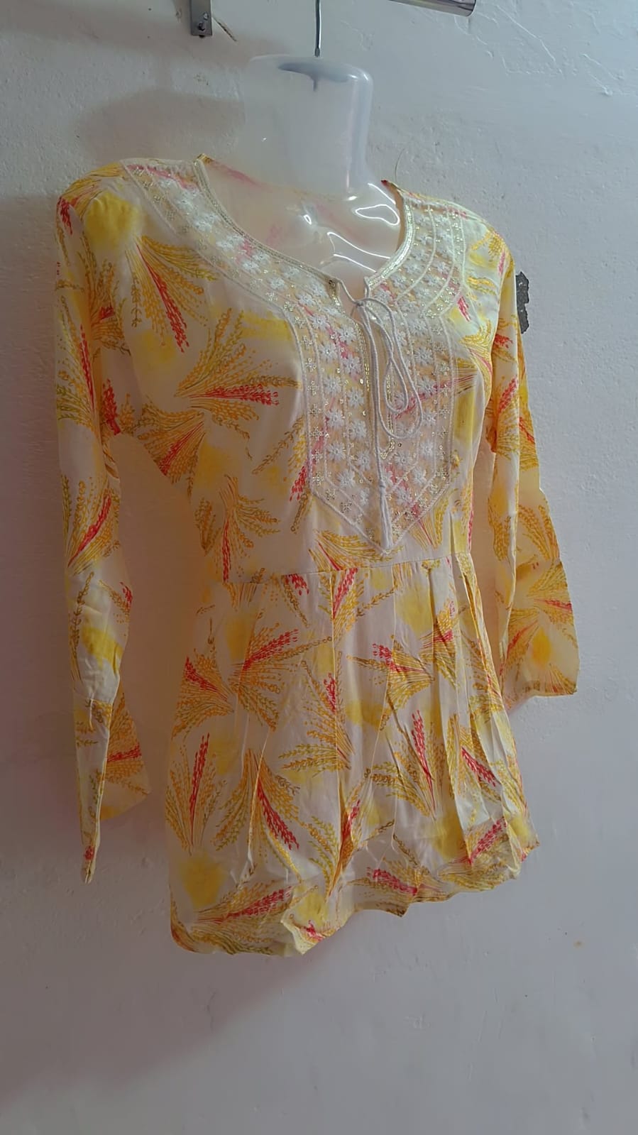 Floral Printed Cotton Kurti – Multiple Colors