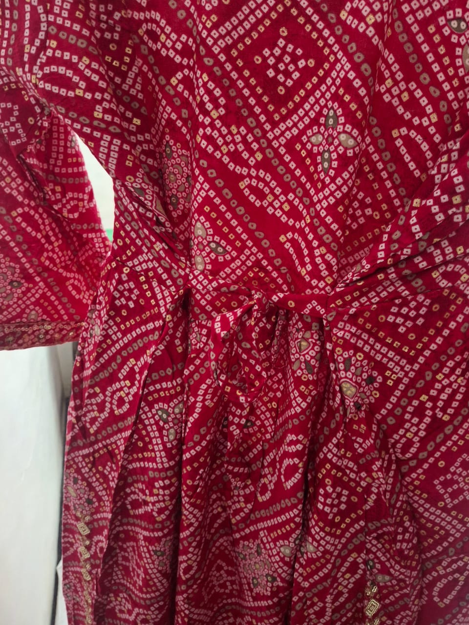 ✨Bandhani Free Size Suit Set with Embroidery ✨